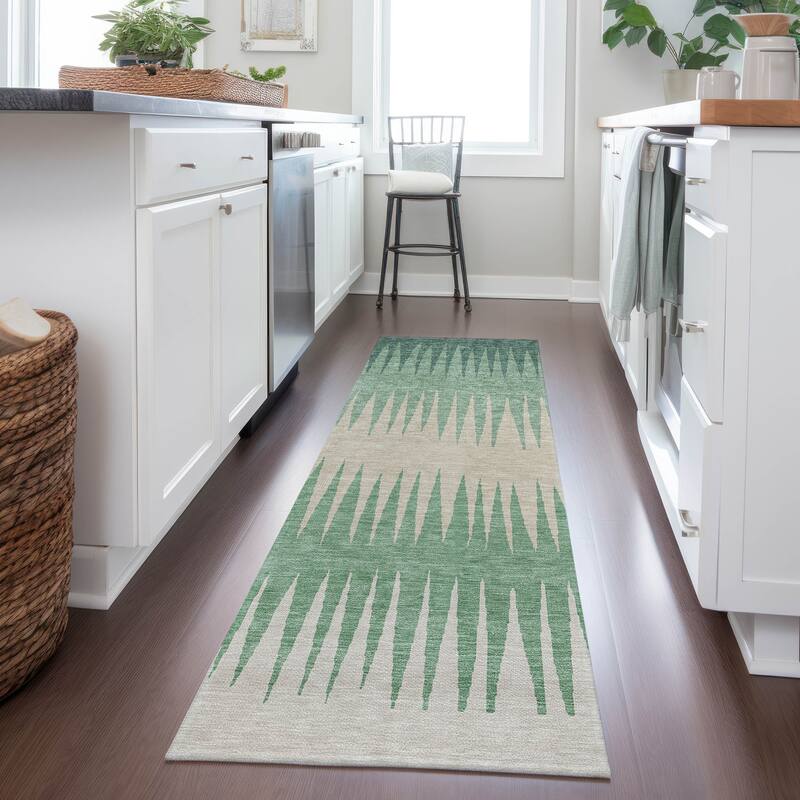 Machine Washable Indoor/ Outdoor Chantille Ombre Contemporary Rug
