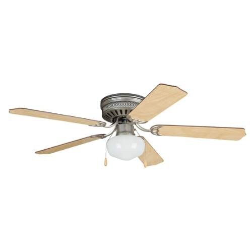 Ellington Fans CC52 Celeste Deluxe 52" 5 Blade Hugger Indoor Ceiling Fan with Reversible Motor, Blades and Light Kit