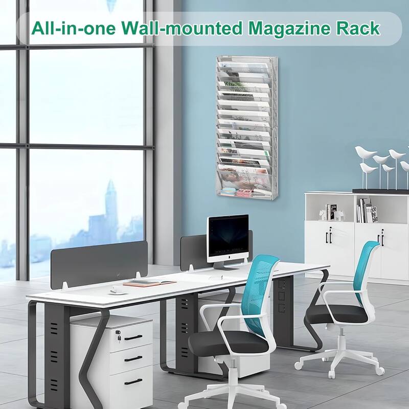 Hanging Wall File Holder, Paper Storage Organizer