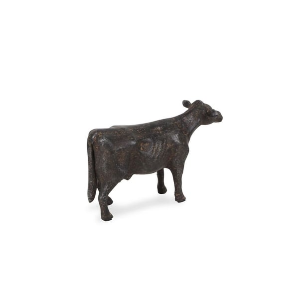 9.5 Black Handcrafted Cow Tabletop Decoration - Bed Bath & Beyond -  33138266