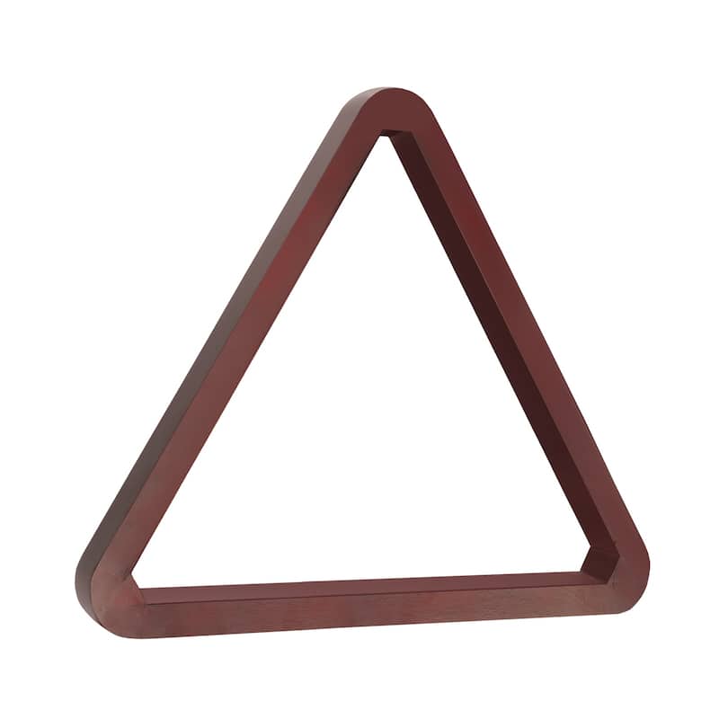 GSE™ Heavy-Duty Mahogany Solid Wood Billiard 8-Ball Triangle/9-Ball Diamond Pool Ball Racks for 2-1/4" Pool Balls - 8-Ball Triangle Rack