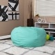 preview thumbnail 49 of 53, Oversized Refillable Bean Bag Chair for Kids and Adults Mint Green