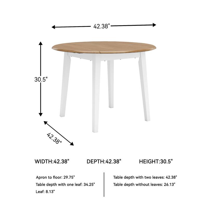 Signature Design by Ashley Gesthaven Dining Drop Leaf Table - 42" W x 42" D x 30.63" H