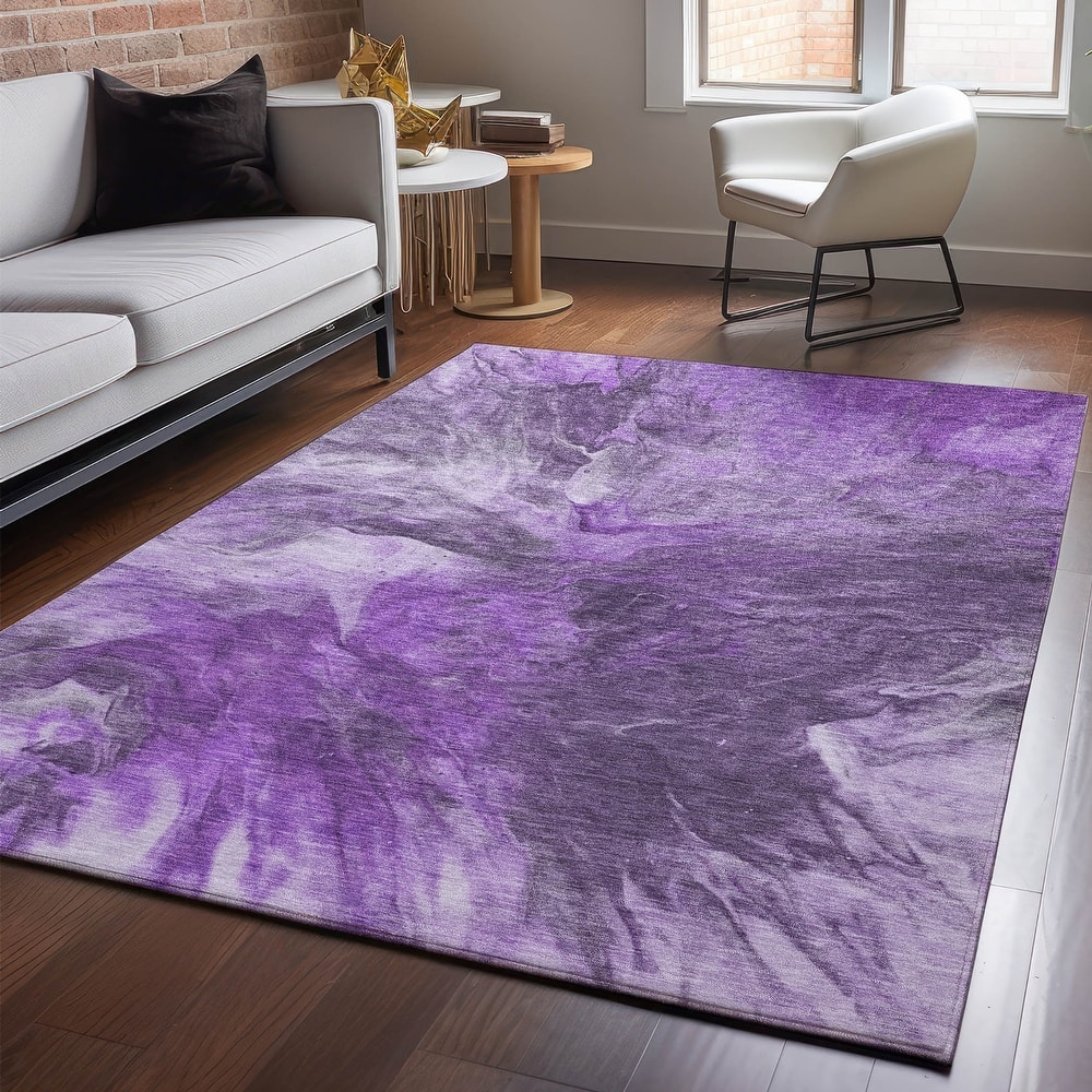 Premium Washable Super Soft Contemporary Splash Mayfield Rug