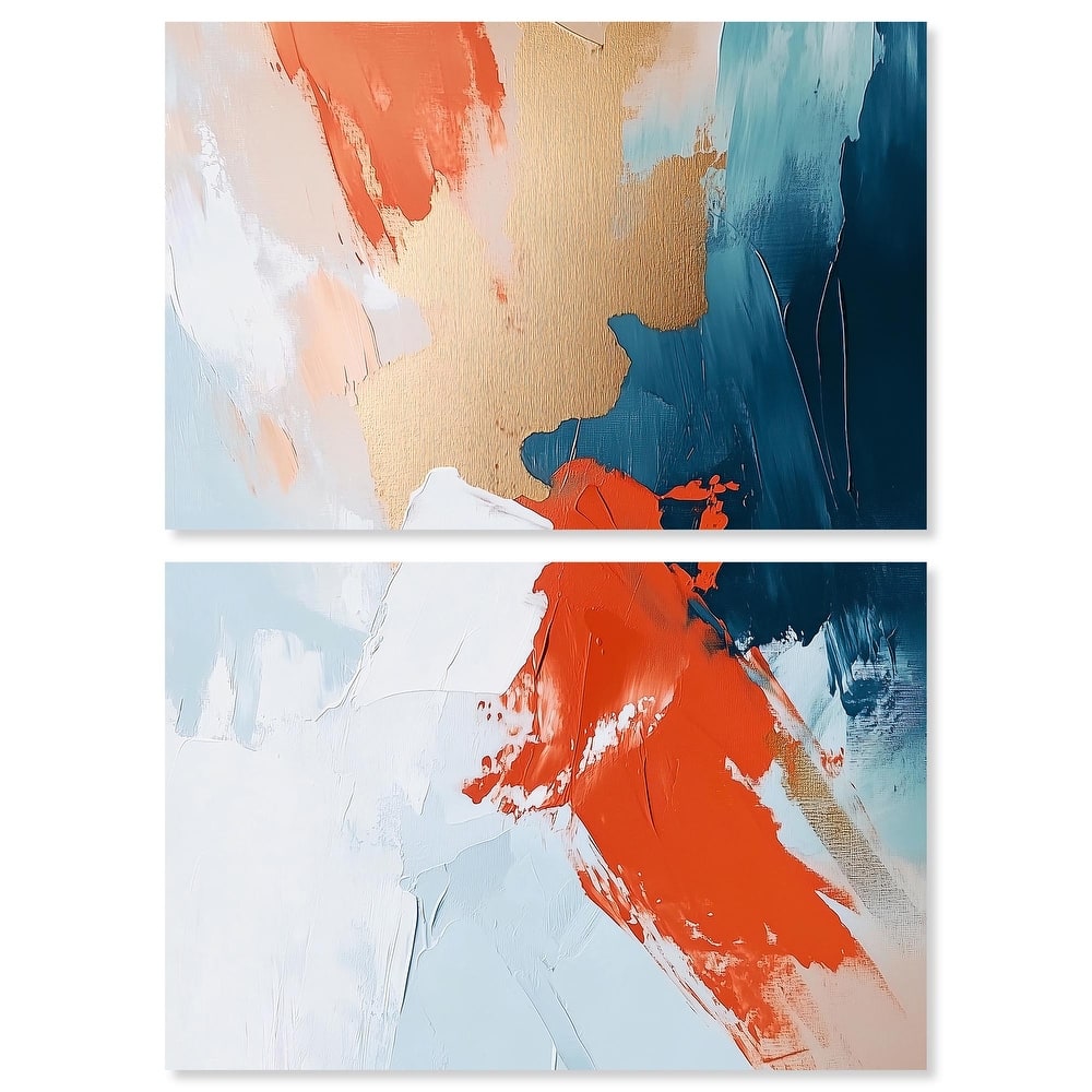 Bold and Bright III Canvas Set of 2 by Art Remedy, Gallery Wrapped