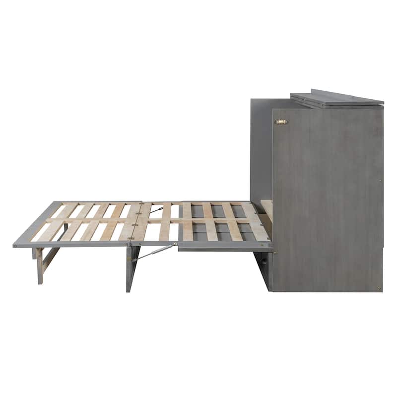 Modern Murphy Bed with Storage Drawers