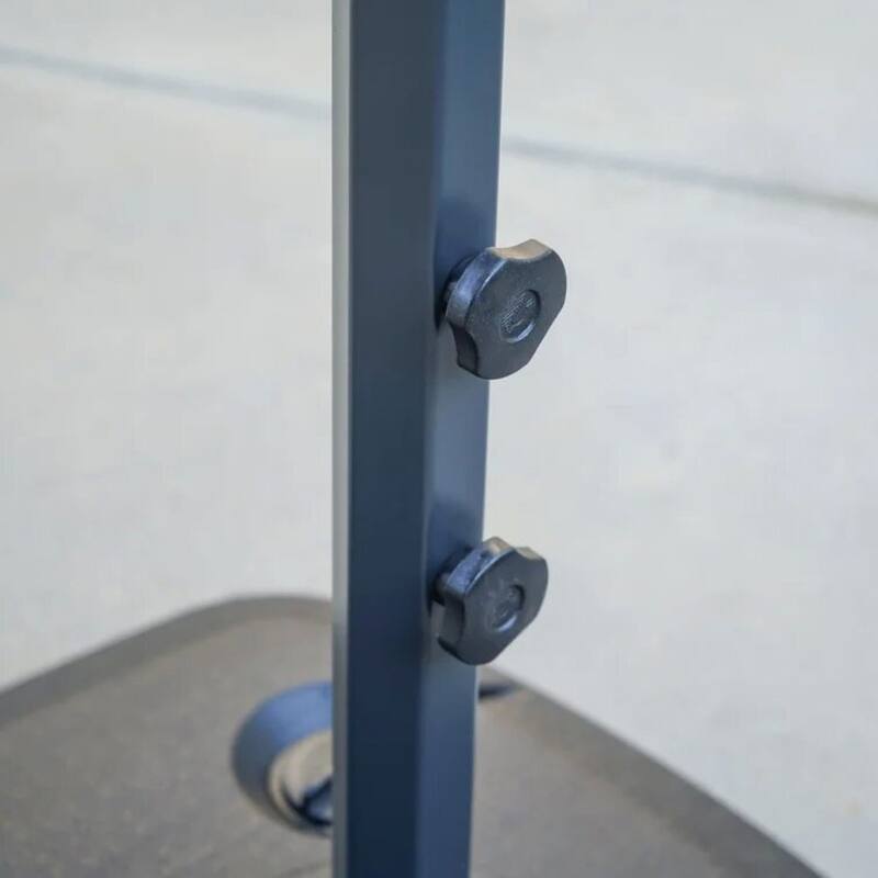 Roomfitters Simple Banana Shape Hanging Cantilever Umbrella with UV Resistant Canopy, No Flap Design, Grey