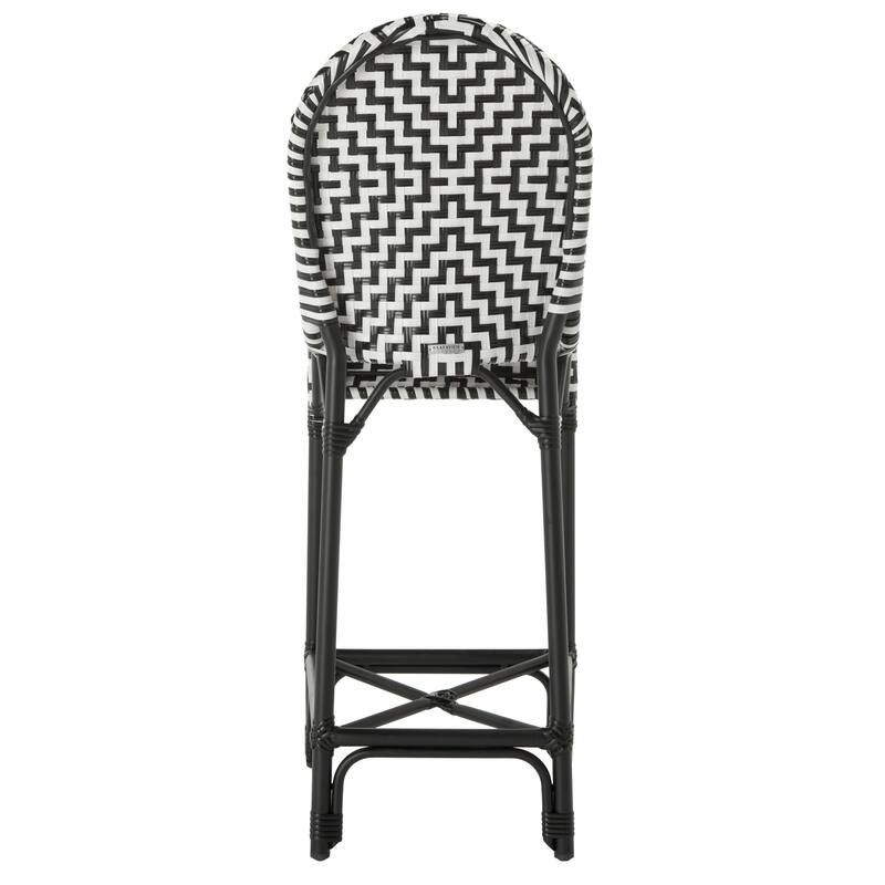 SAFAVIEH Outdoor Rhianna 29.5-inch Bar Stool - 17Wx23Dx46H
