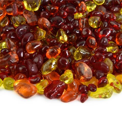 Fire Glass Dot Blends Indoor and Outdoor Fire Pits or Fireplaces