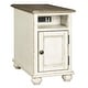 preview thumbnail 3 of 6, Realyn White/Brown Traditional Chair Side End Table