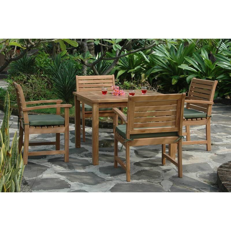 Outdoor Dining Set 5 Piece Patio Furniture Table Chairs Modern Design