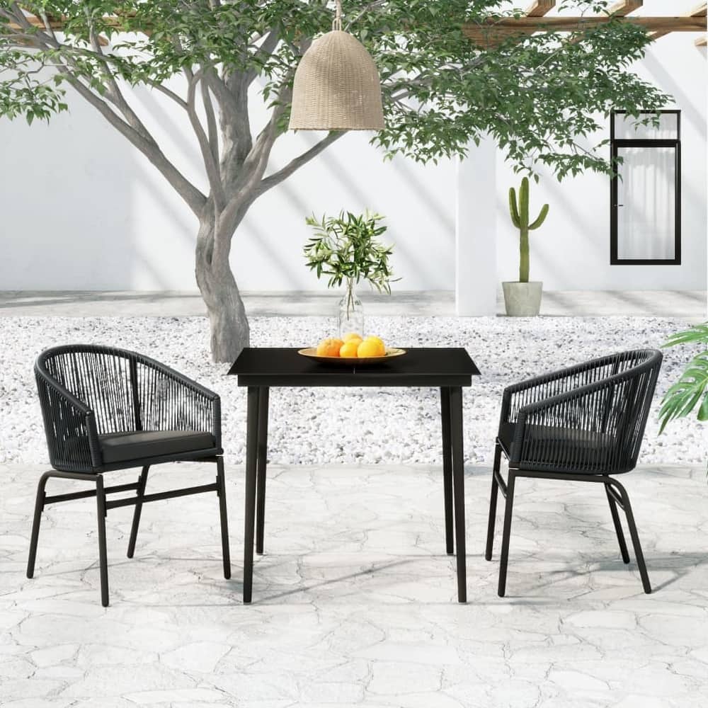 vidaXL Patio Dining Set Outdoor Garden Seat 3/5/7/9 Piece Multi Colors/Sizes