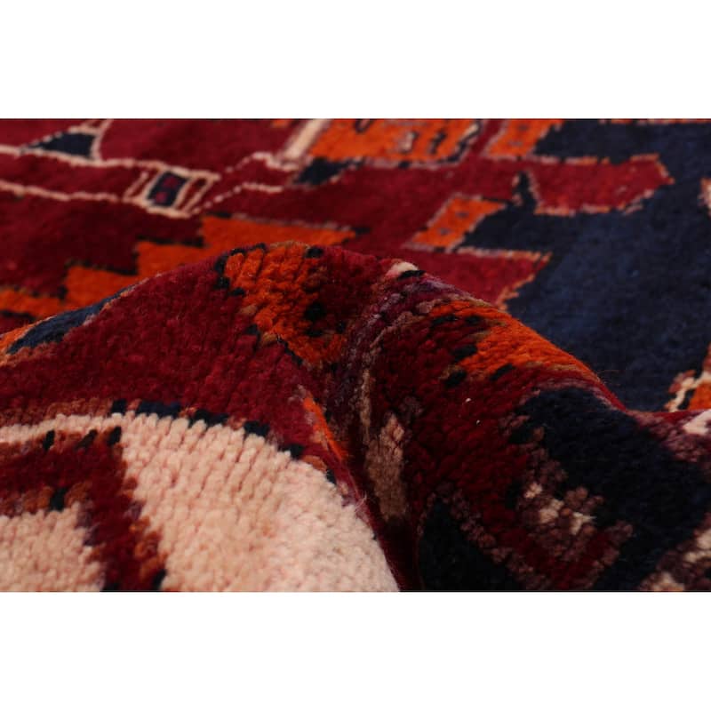 ECARPETGALLERY Hand-knotted Melis Vintage Red Wool Rug - 4'4 x 12'11