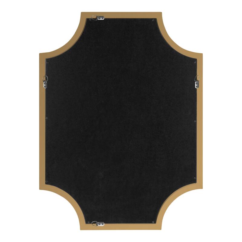 Kate and Laurel Hogan Scalloped Wood Framed Mirror