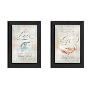 Set Of Two Love 1 Black Framed Print Wall Art - Bed Bath & Beyond ...
