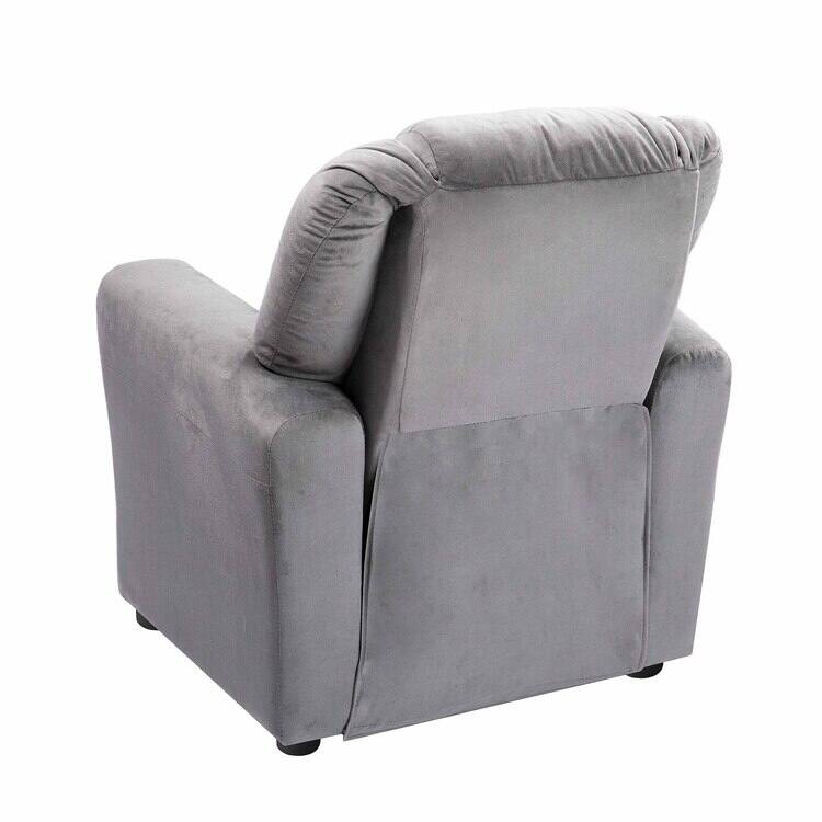 Pushback Kids Recliner Chair with Footrest & Cup Holders - Ultimate Comfort for Toddlers