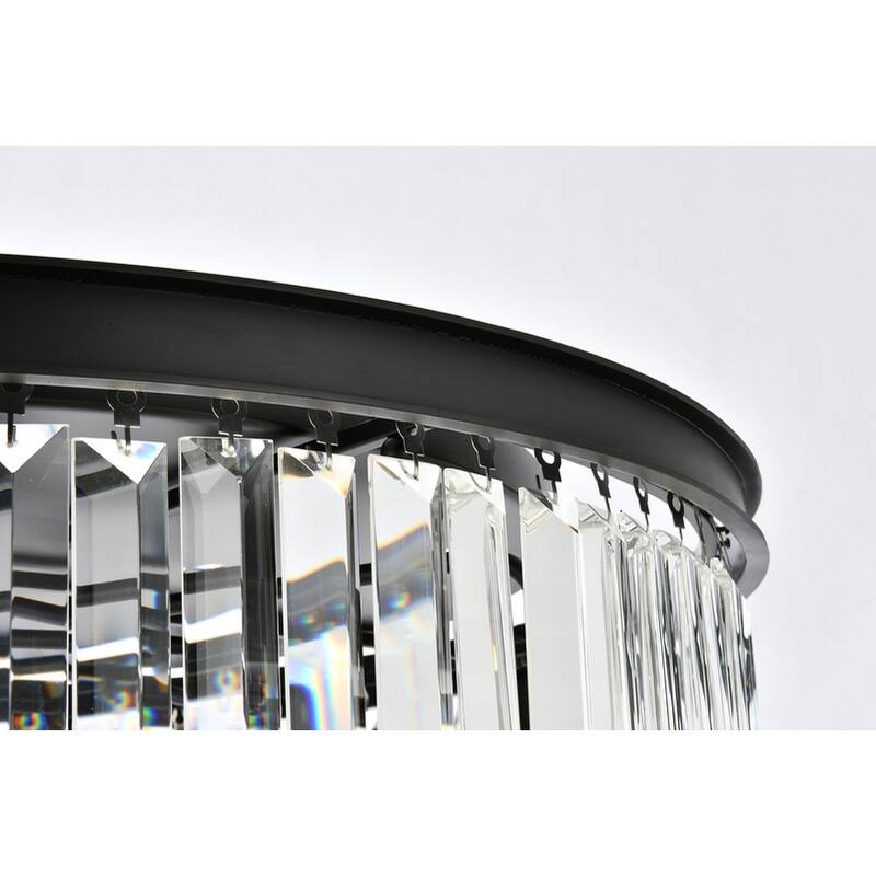 Royce Edge 8-Light Matte Black Flush Mount
