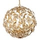 preview thumbnail 1 of 9, Crystorama Lighting Group MSL-316 Marselle 6 Light 22" Wide Crystal Antique Gold