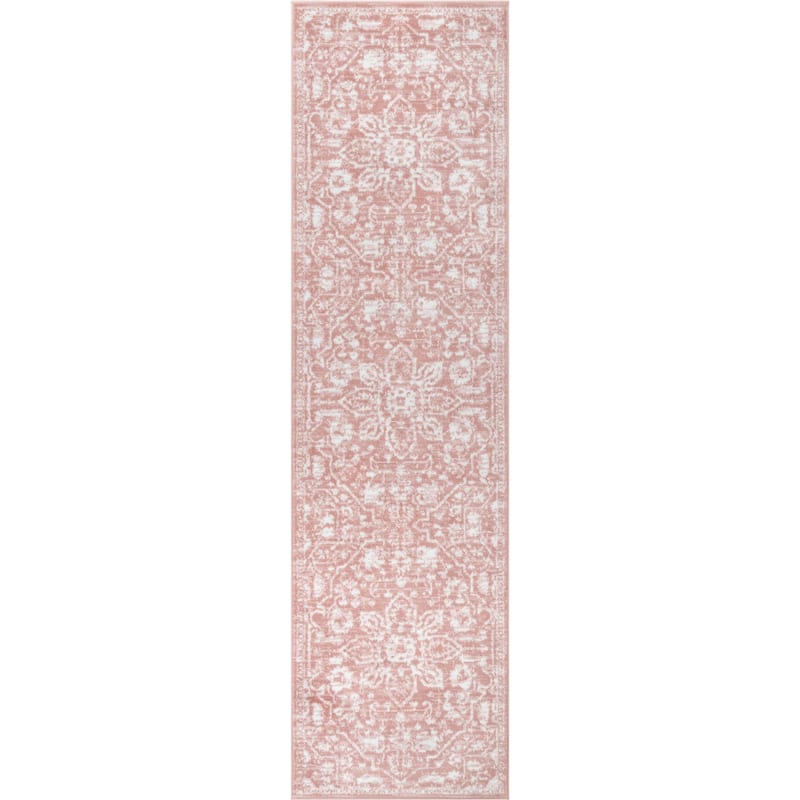 Well Woven Dazzle Disa Vintage Bohemian Oriental Floral Area Rug - 2' 7" x 9' 10" - Blush - Runner