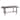 Elegant Acacia Wood Rectangular Dining Table - 79.0"L x 36.0"W x 30.0"H