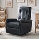 preview thumbnail 24 of 28, Valentin Modern Faux Leather Swivel Power Recliner with USB Ports by HULALA HOME Black
