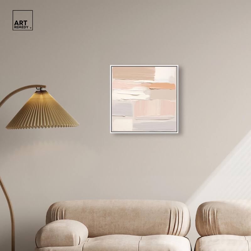 Roseate Cream Tones III Canvas by Art Remedy