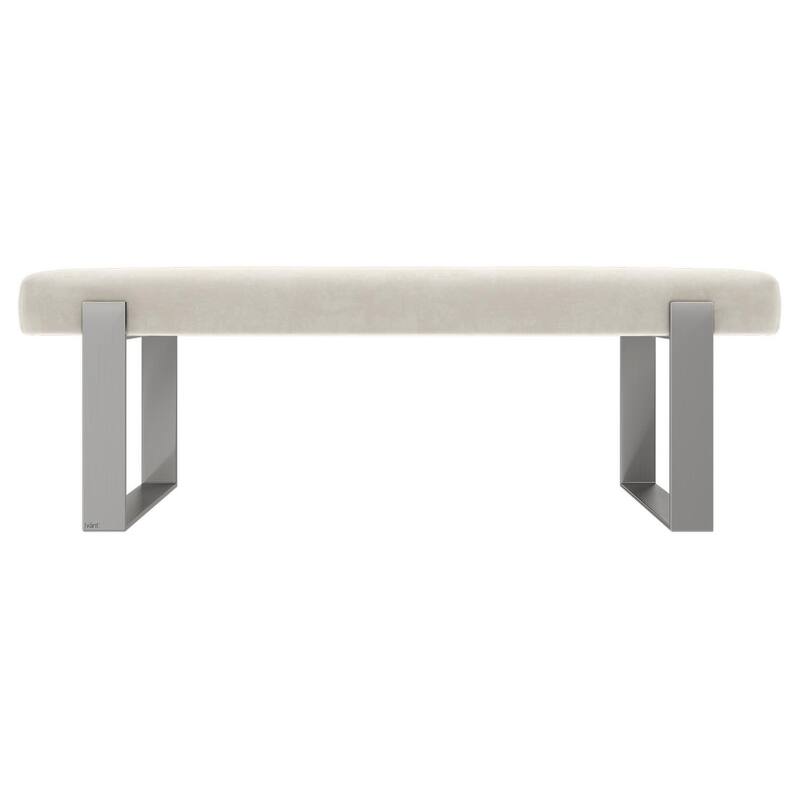 Vant Upholstered Bed Bench - Suede Nuetral