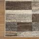 Miranda Haus Geometric Modern Patchwork Polypropylene Indoor Area Rug