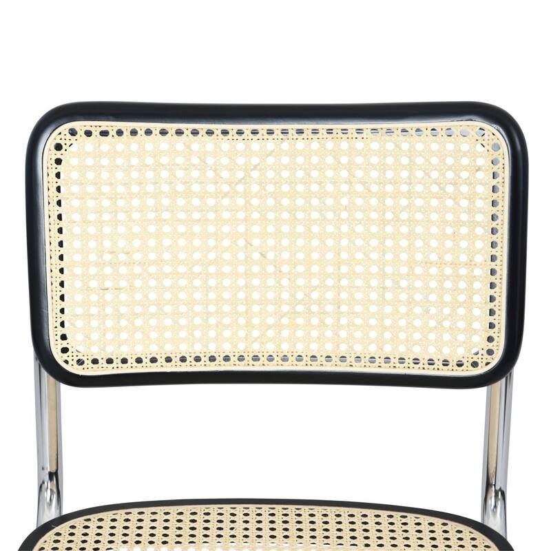 Breuer Chair Company Marcel Breuer Cesca Cane Cantilever Side Chair w/ Chrome Steel Frame (Various Wood & Cane Colors)