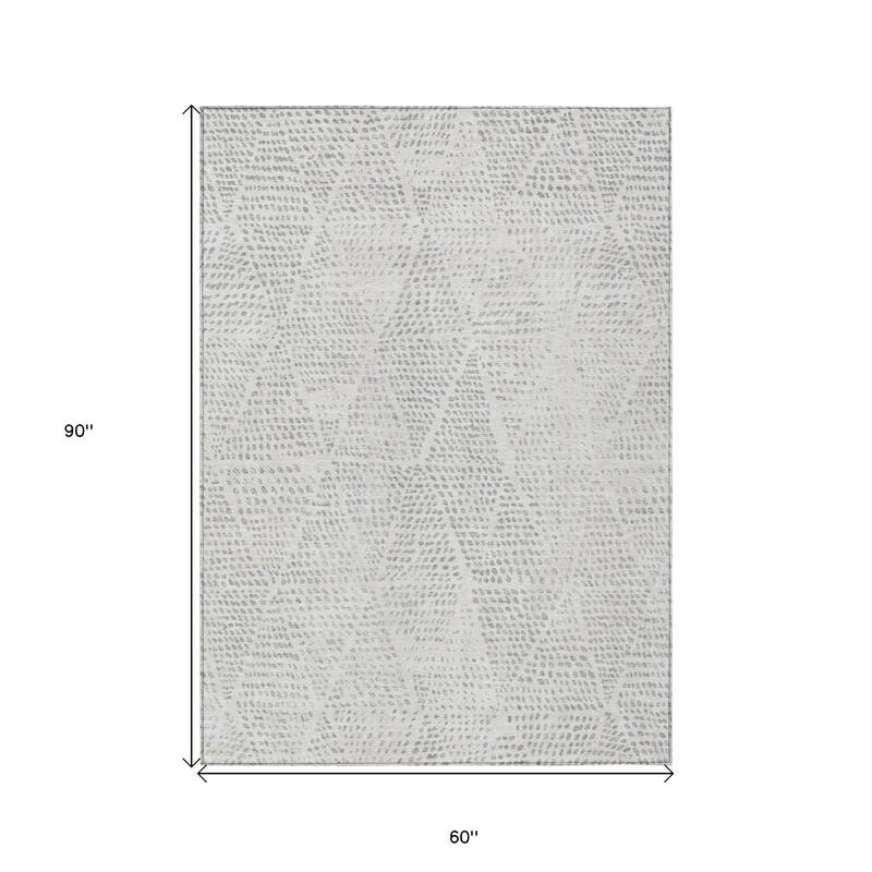 HomeRoots Geometric Transitional Rectangle Outdoor Rug