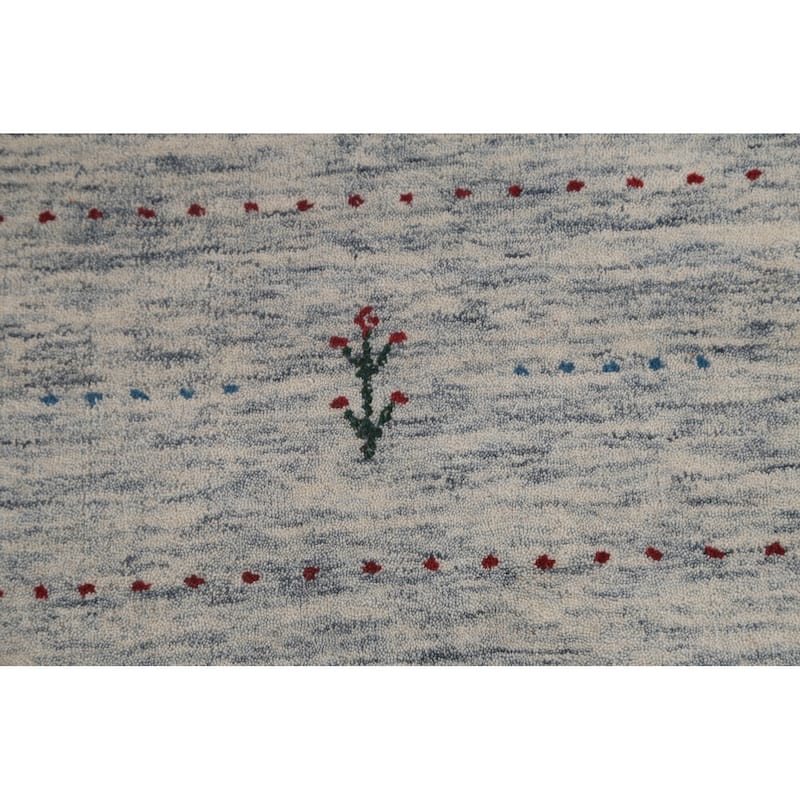 Gabbeh Oriental Area Rug Handmade Wool Carpet - 8'2"x 9'11"
