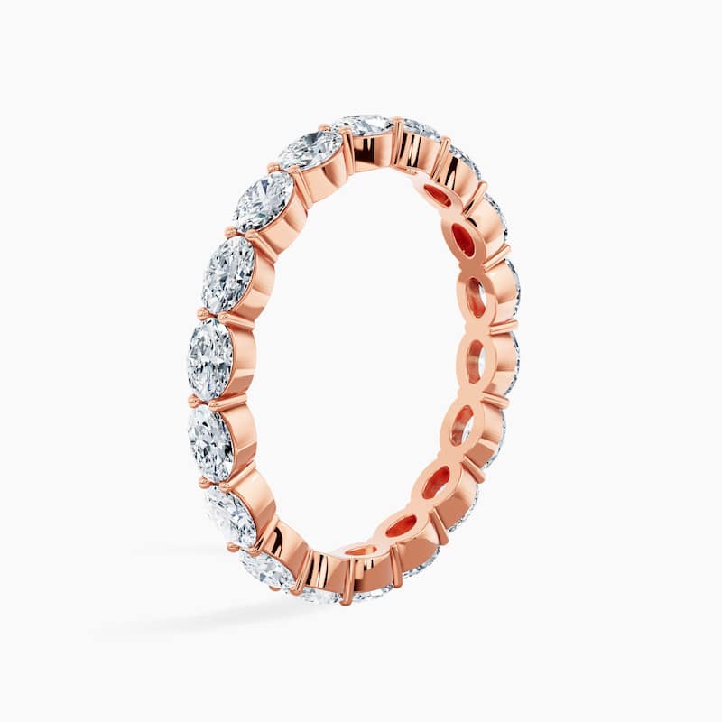 Auriya 14k Gold Oval East-West Lab Grown Diamond Eternity Band 1.80 - 7.50 ct. tw. (F-G, VS)