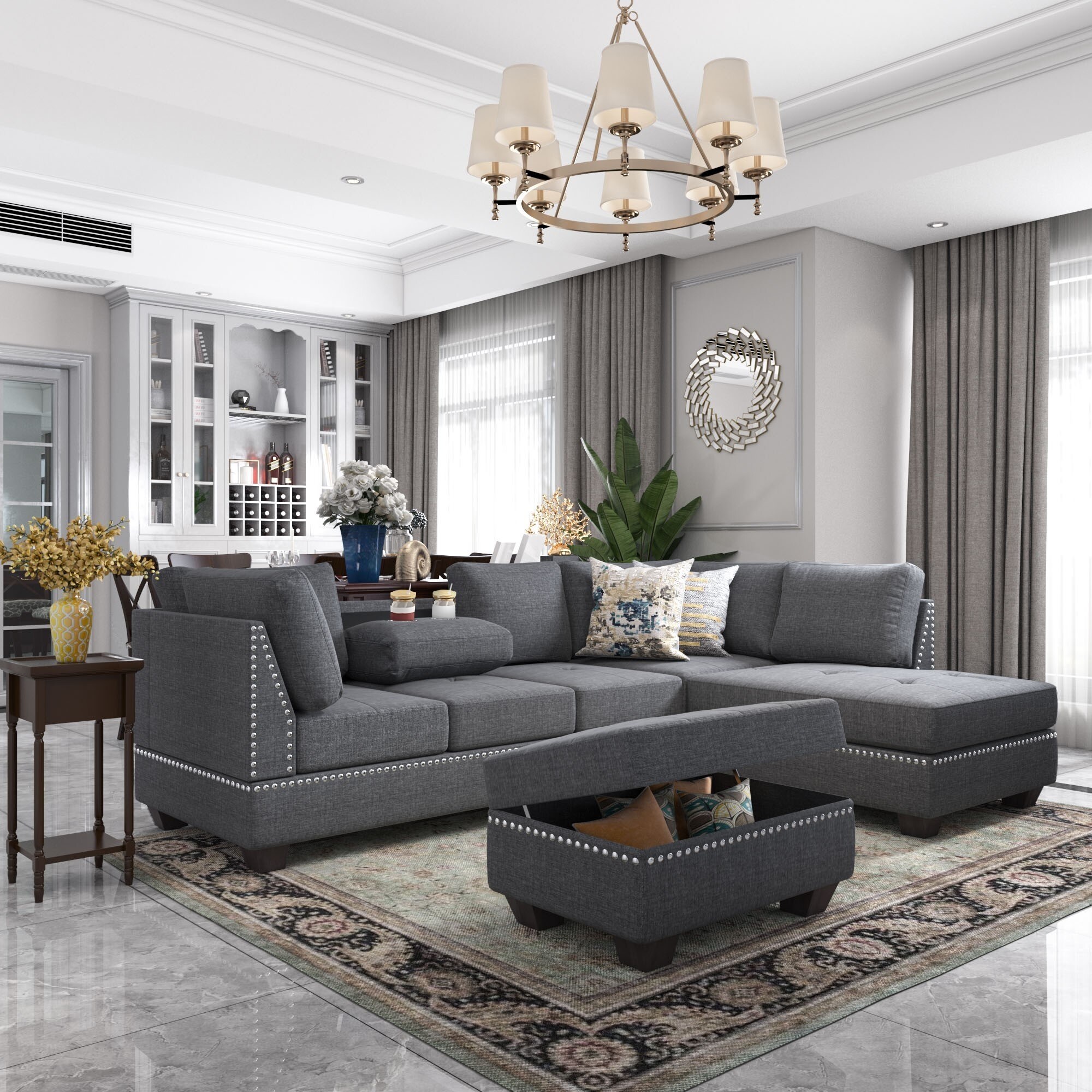 Space saver best sale sectional sofa