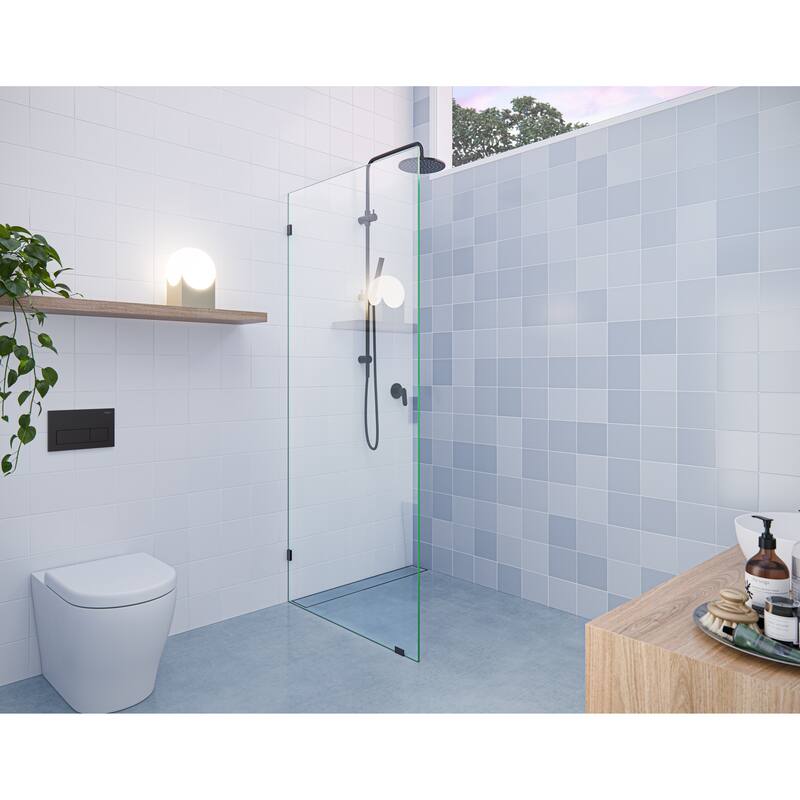 Glass Warehouse 78" x 28" Frameless Shower Door - Single Fixed Panel