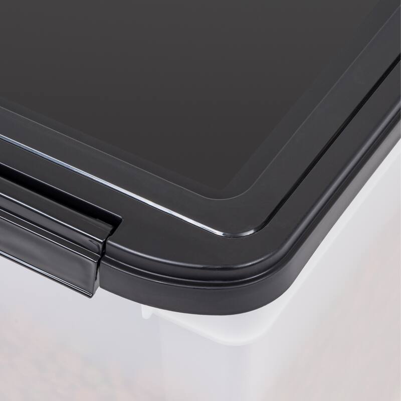 IRIS USA® Airtight Container 12.75 Qt Buckle Lid - White - Set of 2