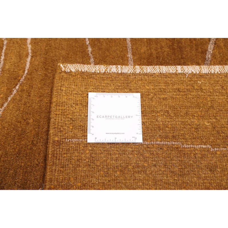 ECARPETGALLERY Hand-knotted Opulence Light Brown Silk, Wool Rug - 8'1 x 10'1