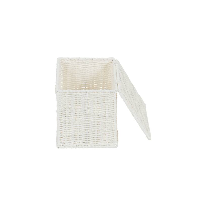 Household Essentials Wicker Basket with Lid