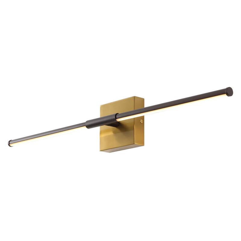 28" Dimmable Integrated LED Metal Wall Sconce, by JONATHAN Y