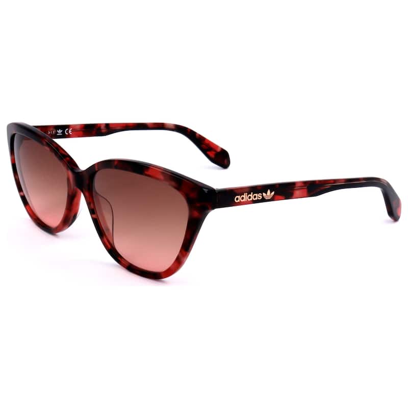 Adidas Original Woman 58mm Red Havana Sunglasses OR0041-55T-58
