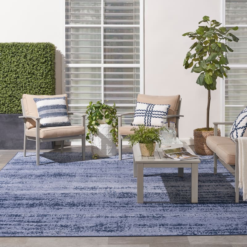 Nourison Essentials Solid Indoor/Outdoor Area Rug