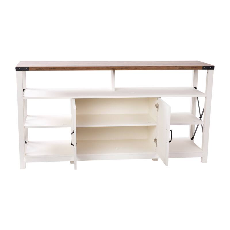 TV Stand for up to 60" TV's with Adjustable Shelf and Storage