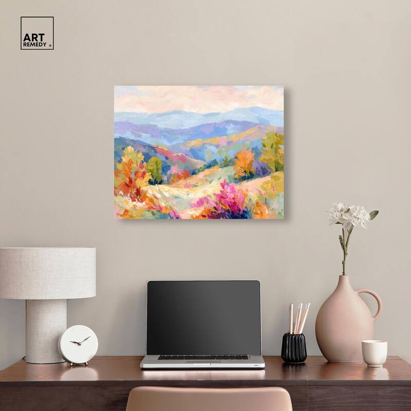 Colorful Valley II Canvas by Art Remedy, Gallery Wrapped