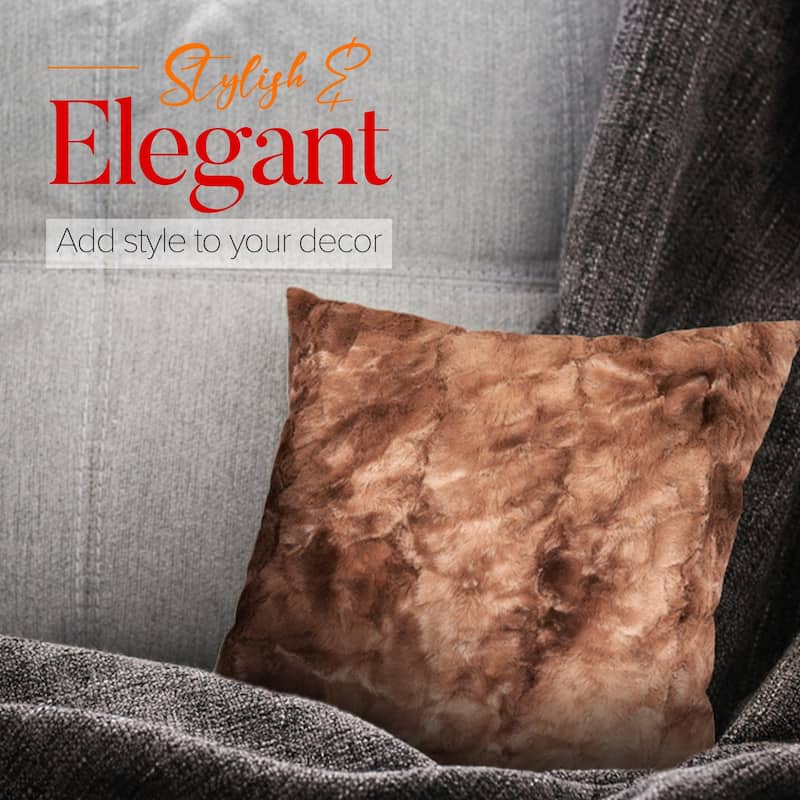 Cheer Collection Set of 2 18"x18" Ultra Soft and Cozy Throw Pillows
