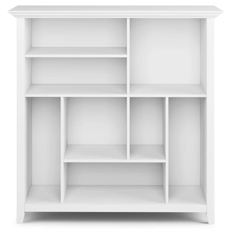 WYNDENHALL Halifax SOLID WOOD 44 inch x 44 inch Transitional Multi Cube Bookcase and Storage Unit - 44"w x 15.75"d x 44"h