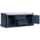 preview thumbnail 47 of 48, Storage Bench with 2 Drawers and 2 Cabinets, Shoe Bench with Removable Cushion for Living Room