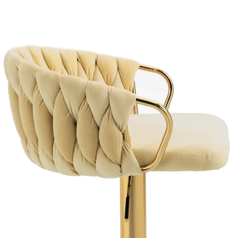 Modern Adjustable Bar Stools (Set of 2)