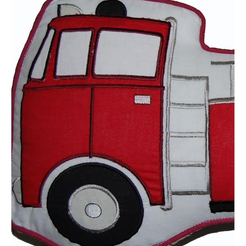Decorative Classic Red Fire Truck Throw Pillow
