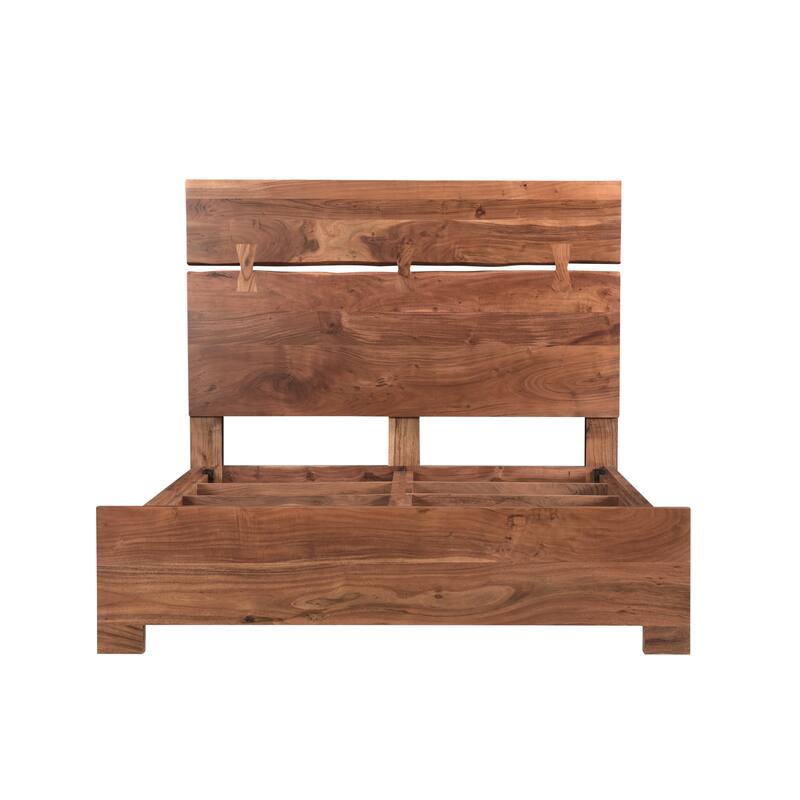 Sienna Live Edge Wood Panel Bed