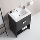 Bathroom Vanity with White Ceramic Basin - Bed Bath & Beyond - 39221166