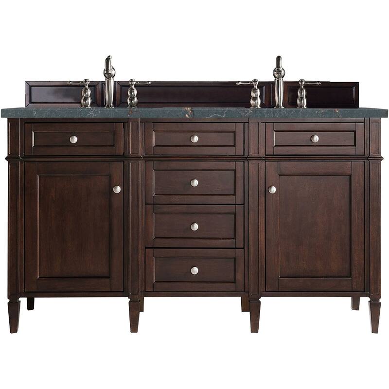 James Martin Vanities 650-V60D-FPBL Brittany 60" Free Standing Double - Burnished Mahogany